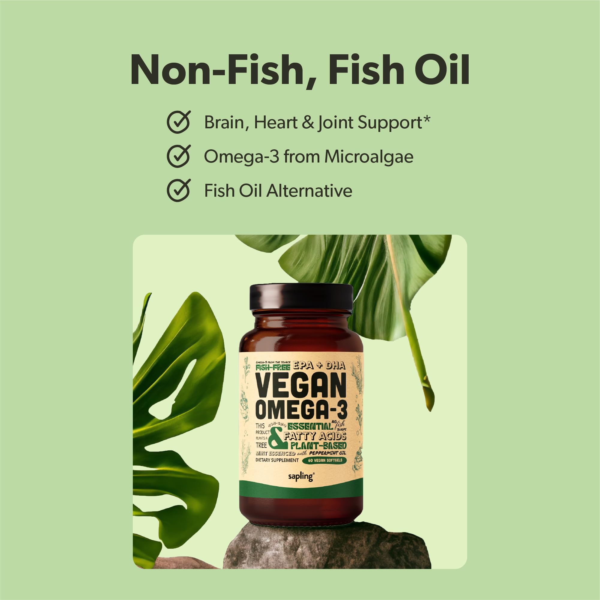 Sapling omega-3 peppermint scent pack releases a fresh aroma.