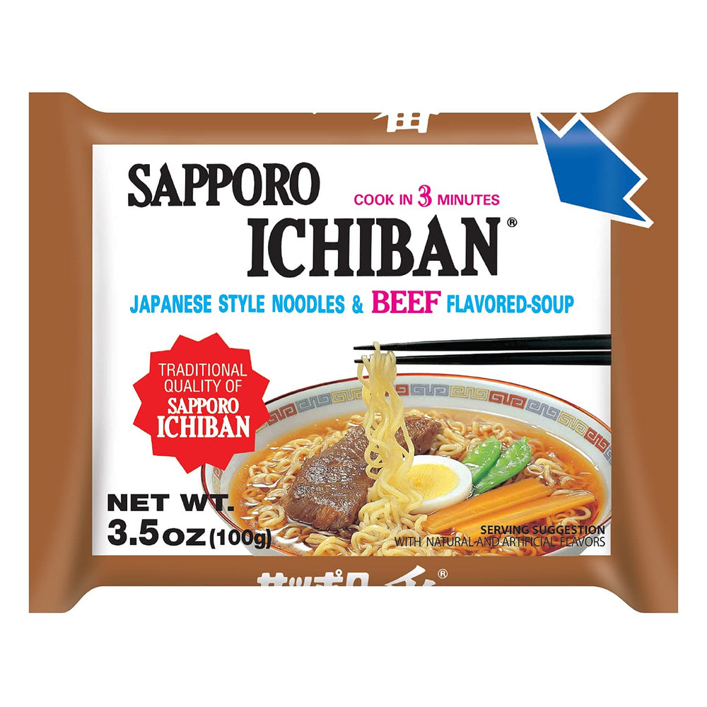 Sapporo Ichiban original flavor ramen pouch with authentic Japanese taste