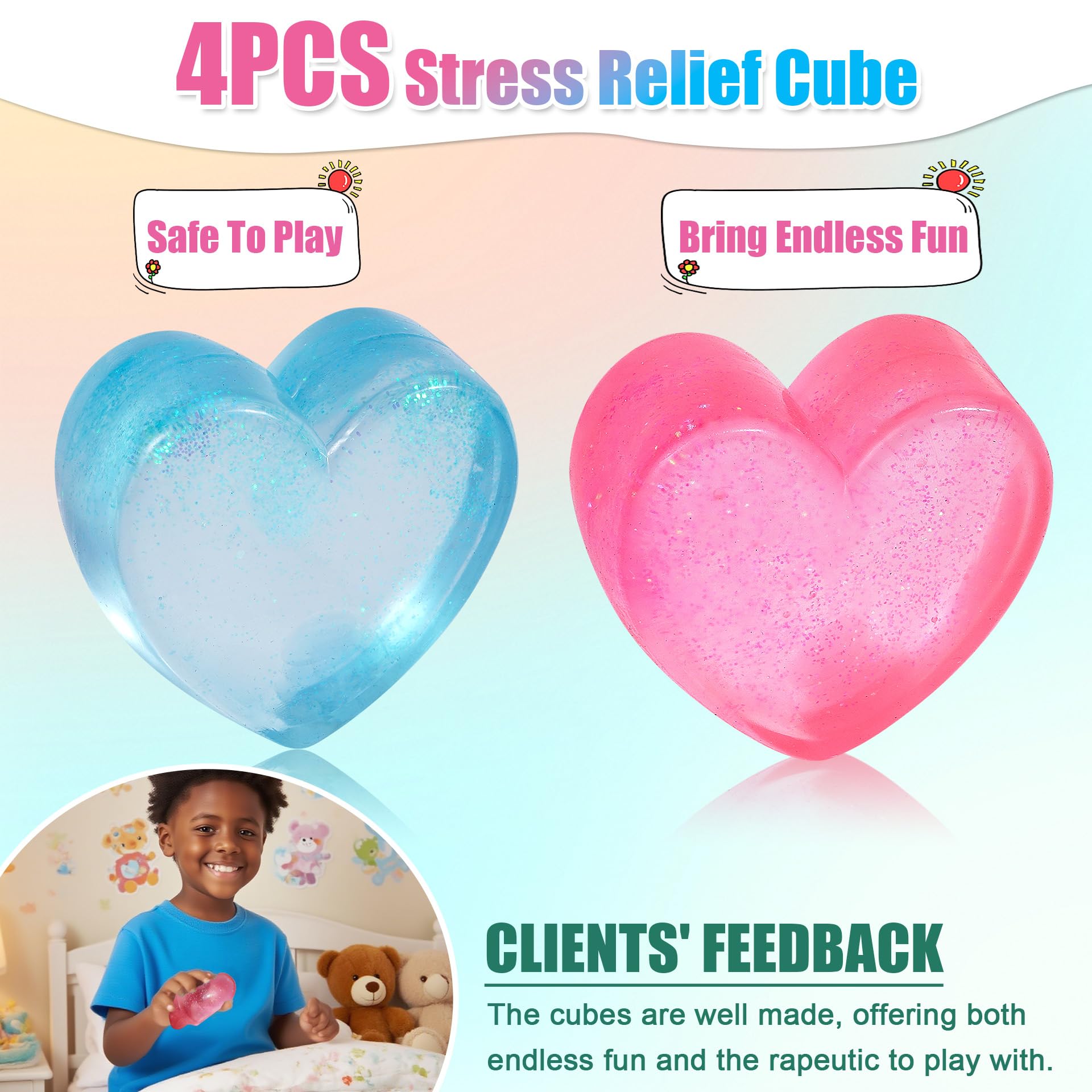 Saquuiui stress cube blue classroom use promotes focus.