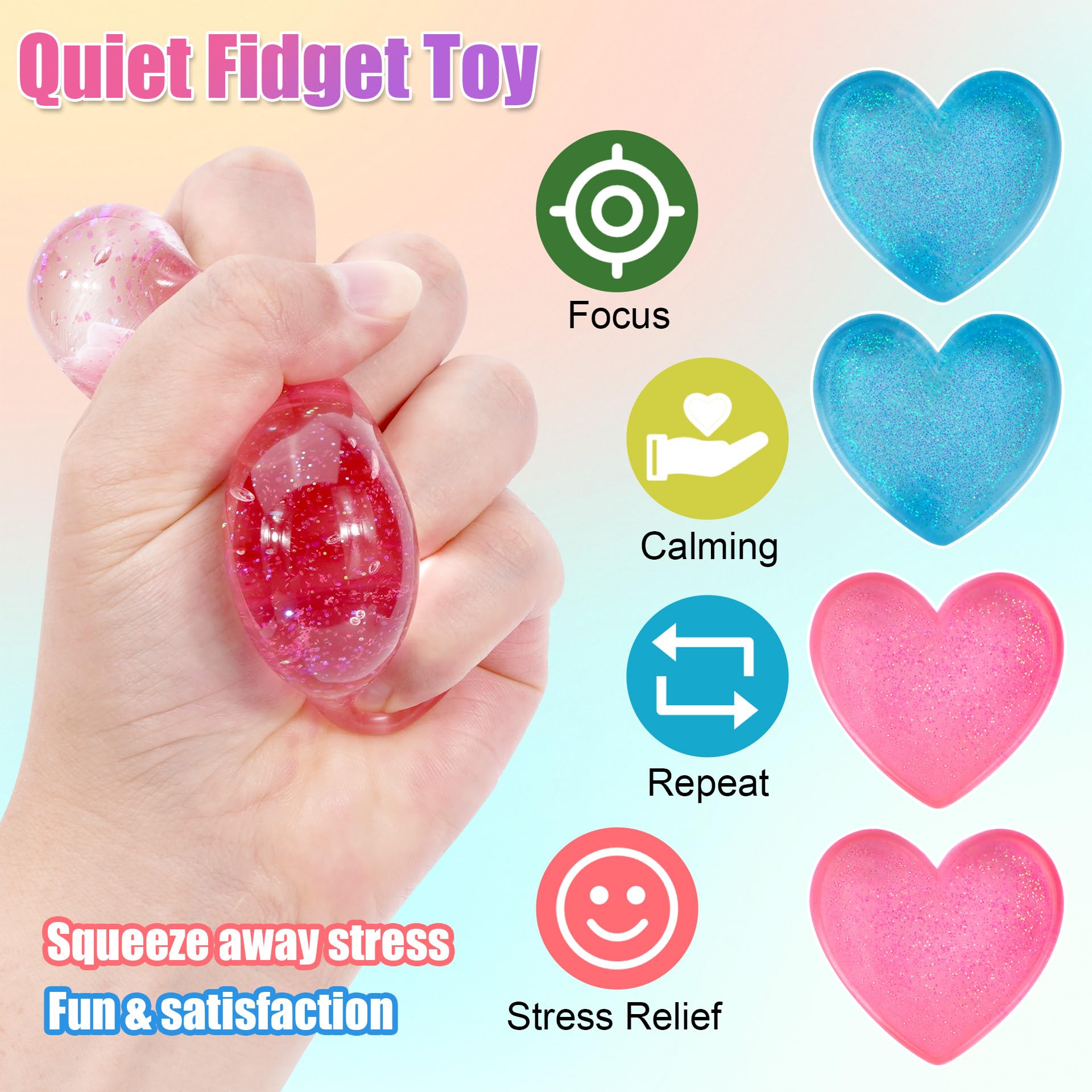 Saquuiui stress cube pink office use promotes concentration.