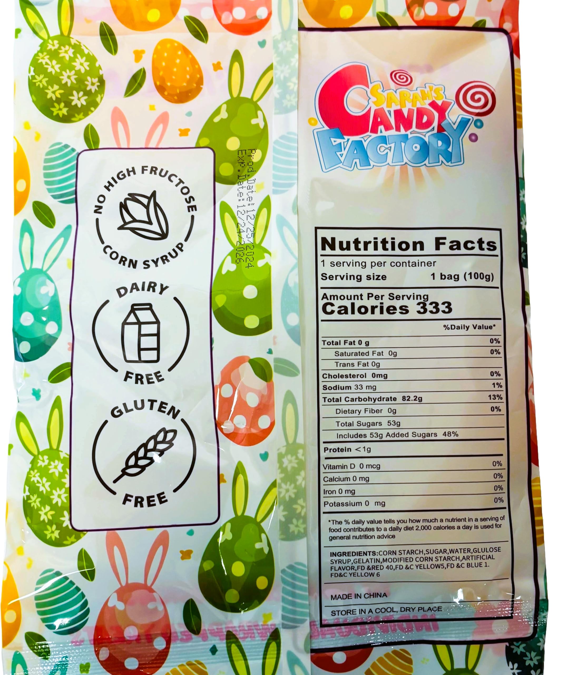 Sarah's Candy Factory gluten-free dairy-free gummies for sensitive diets