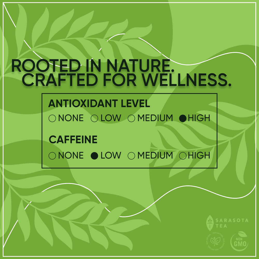 Close-up of bold earthy aroma and nutty notes in gunpowder tea.