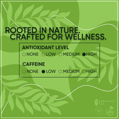 Close-up of bold earthy aroma and nutty notes in gunpowder tea.