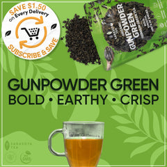 Sarasota premium-grade green tea leaves for a bright cup.