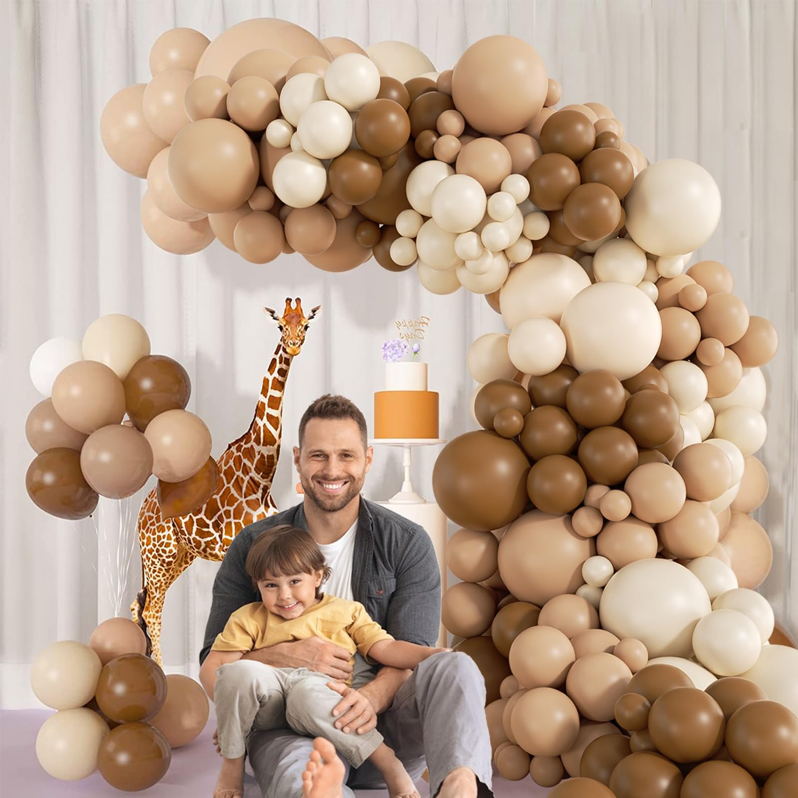 Saratimtou balloon arch kit accessories glue dots and ribbon included.