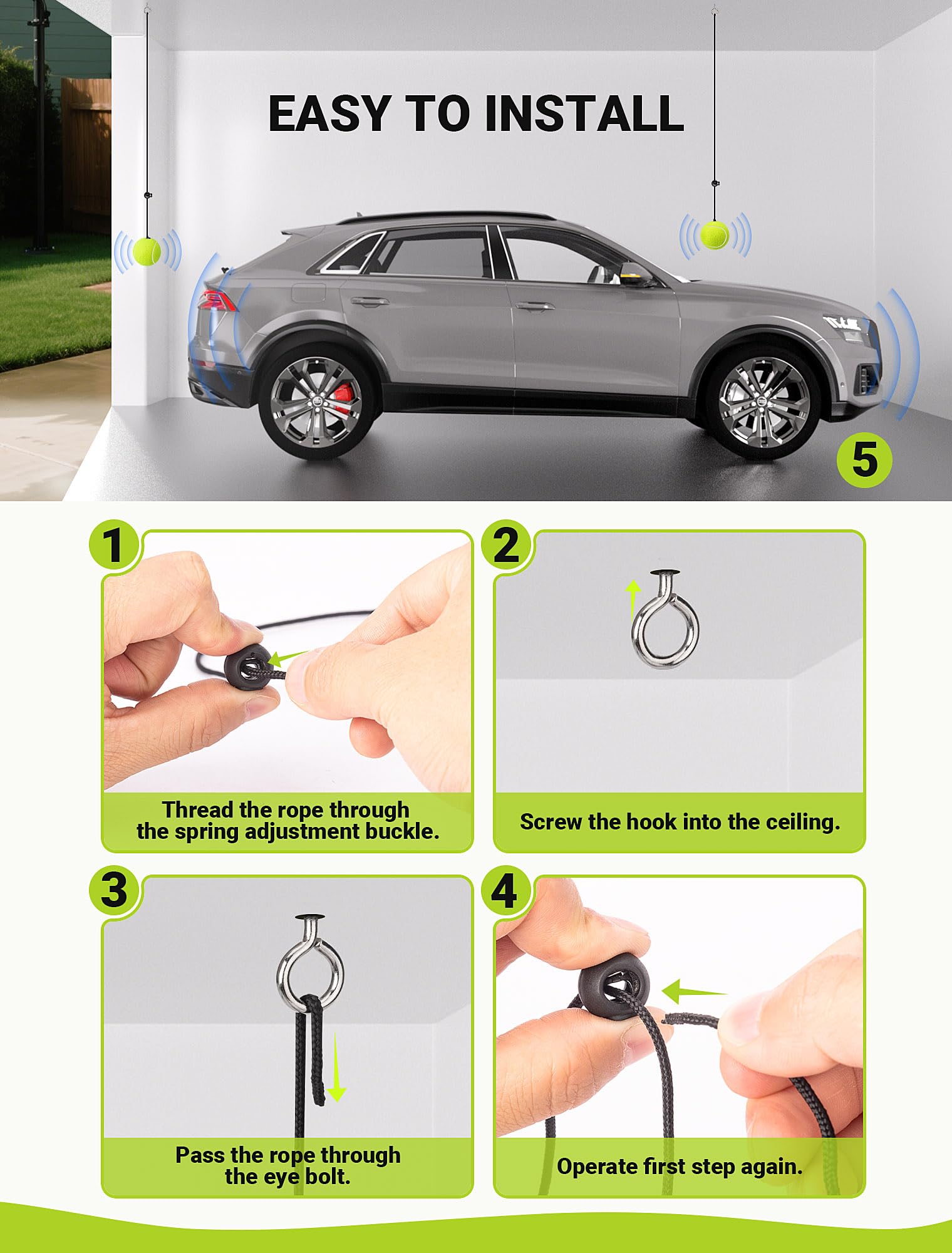 SARDVISA oversized screw hook keeps the indicator securely mounted