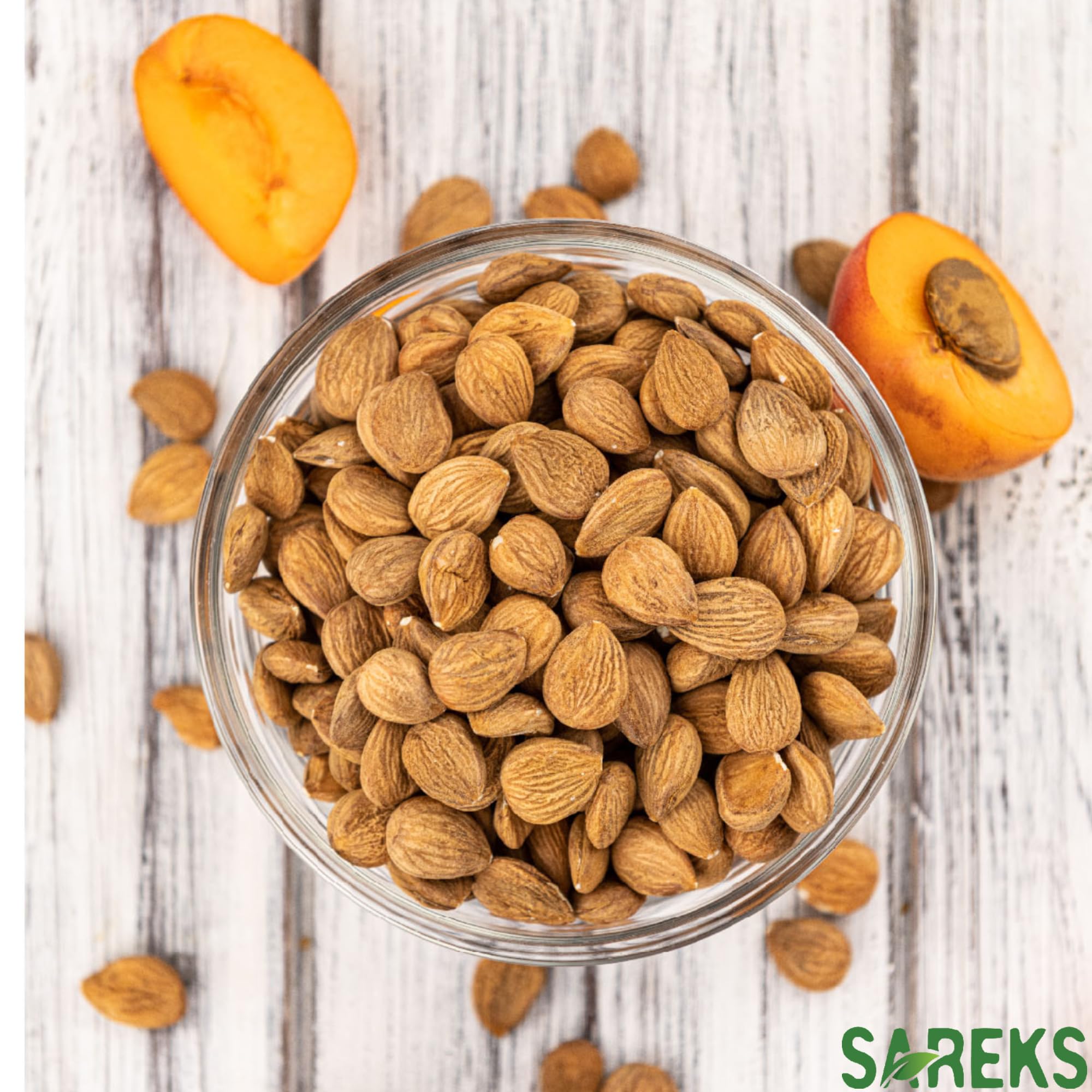 SAREKS Bitter Apricot Kernels sun-dried for rich flavor and texture