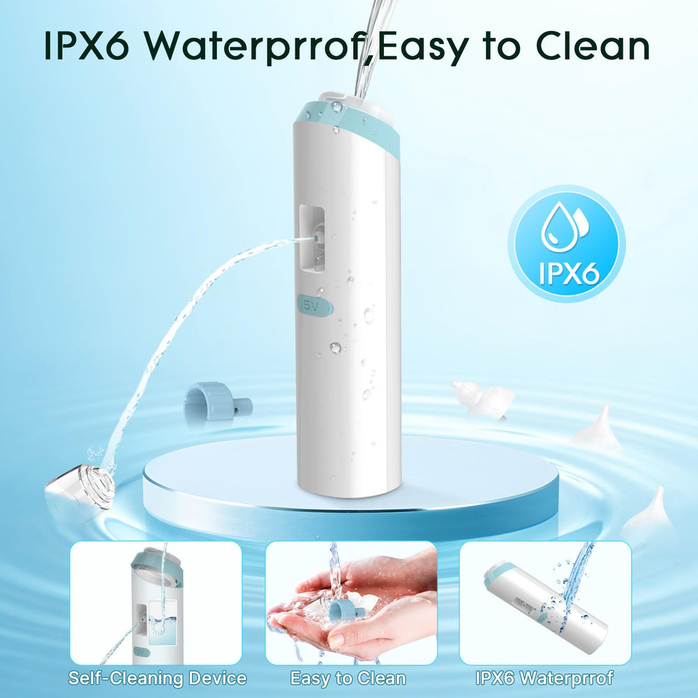 Portable case keeps Saresten nasal aspirator organized on trips.