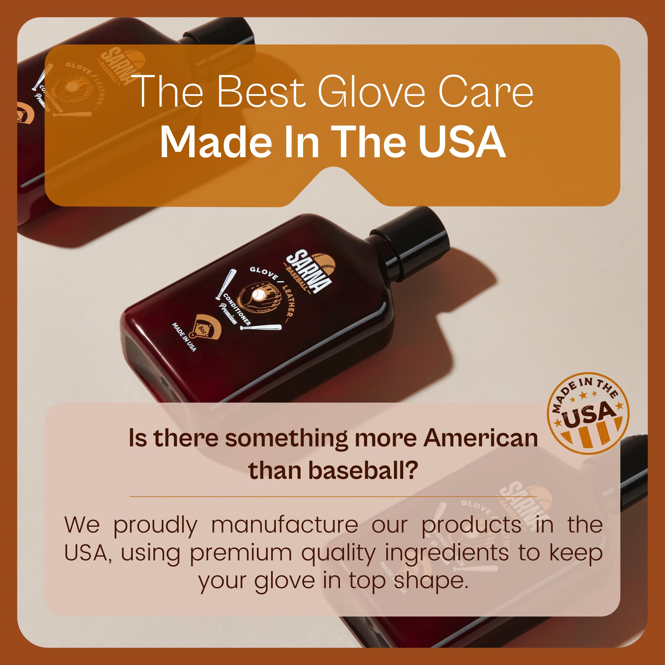 Sarna Glove Conditioner hydrates dry spots without darkening colors.