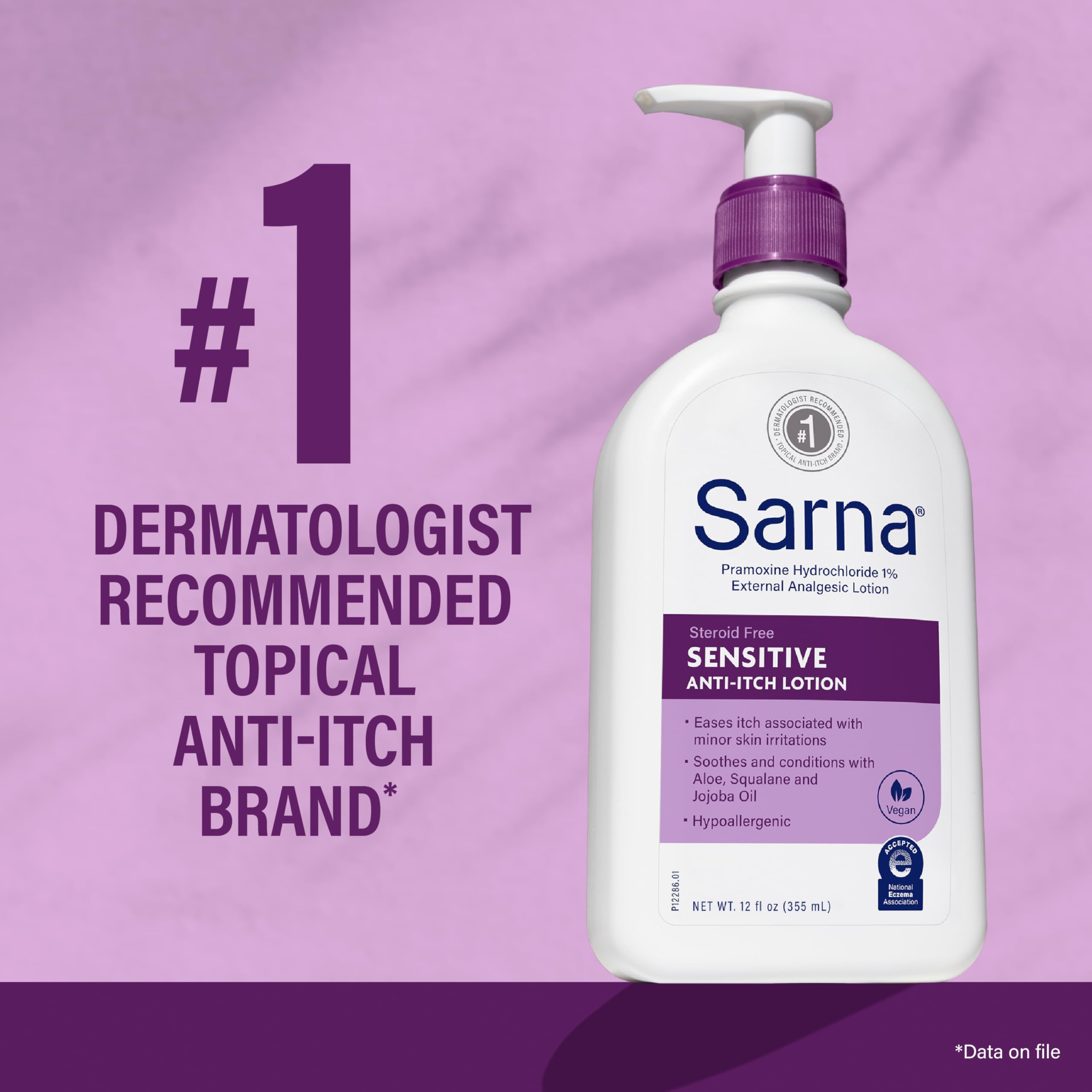 Sarna Sensitive anti itch lotion ingredients Aloe Squalane Jojoba hydrate skin