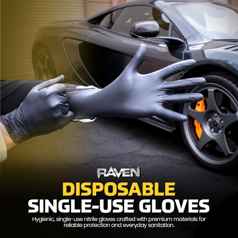 Boxed SAS Raven 66518 gloves highlight latex-free design for sensitive users.