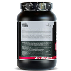 Sascha Fitness hydrolyzed whey strawberry serving represents a protein-packed lean option