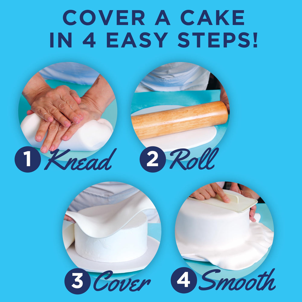 Satin Ice Black Fondant decor toppers add elegant accents to celebrations.
