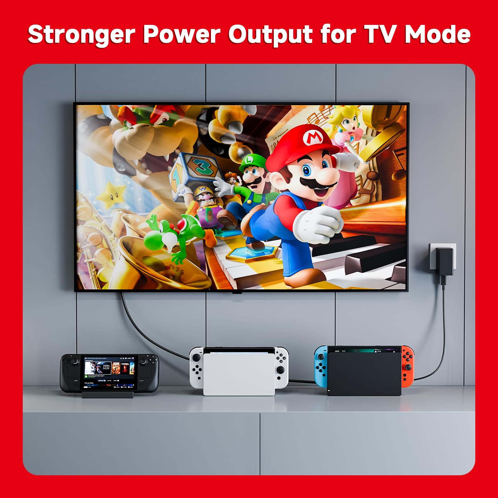 SATURNDOCK compatible with Switch TV mode for docked play