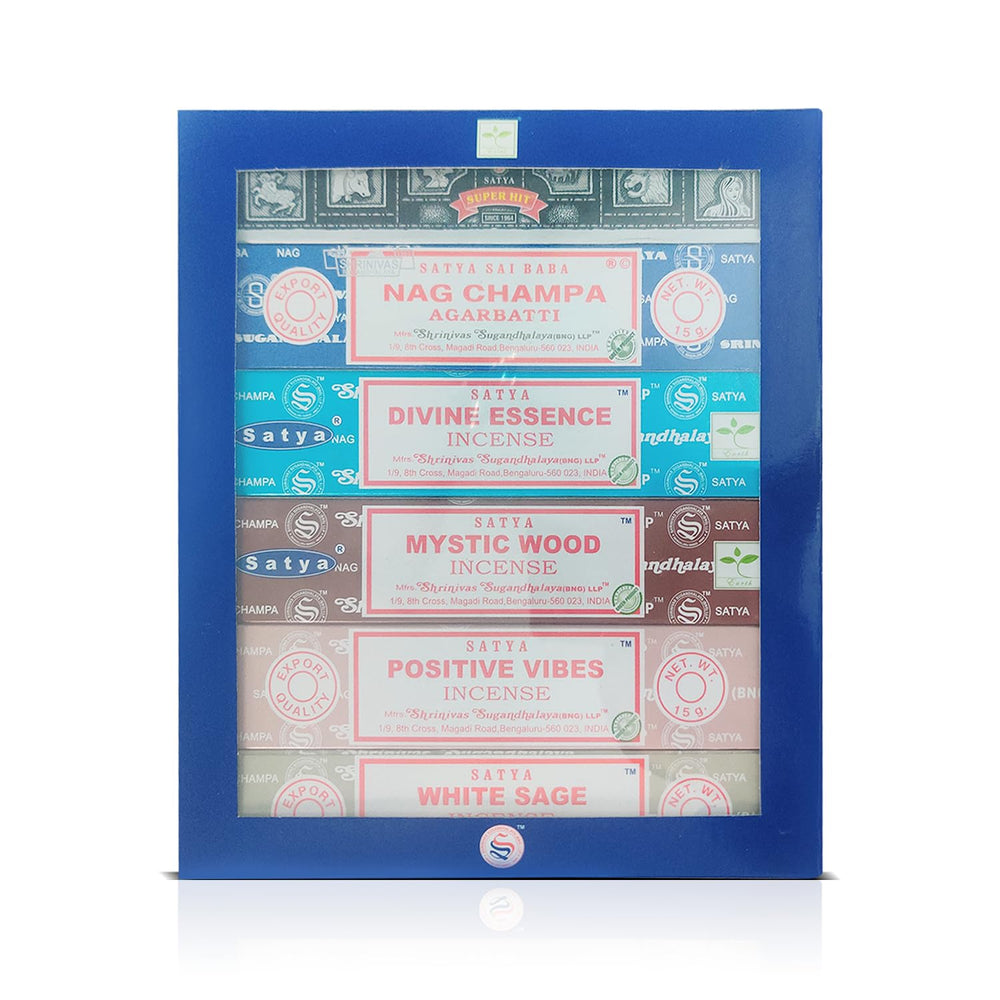 Satya Super Hit incense stick to uplift mood and focus.