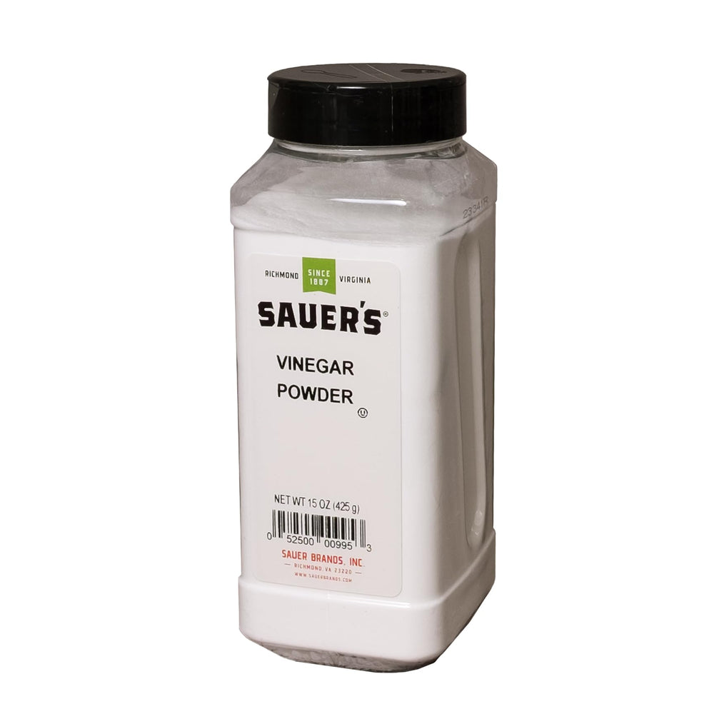 Sauer’s vinegar powder adds tangy flavor to snacks and dressings.