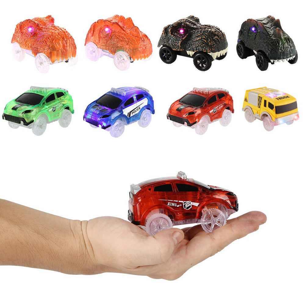 Save Unicorn battery-operated snap N glow cars offer easy battery-powered fun.