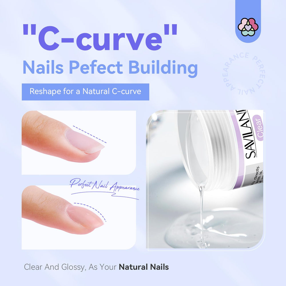 SAVILAND 100 nail forms for shaping professional extensions.