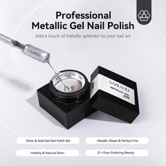 SAVILAND 3D metal painting gel enables intricate nail art at home.