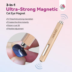SAVILAND Cat Eye Magnet Strip crafts striped patterns for versatile at-home nail art
