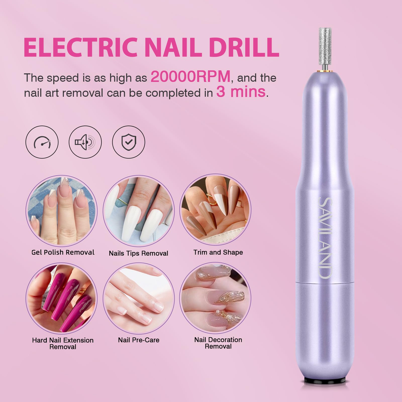 SAVILAND mini nail lamp ideal for compact curing in small spaces