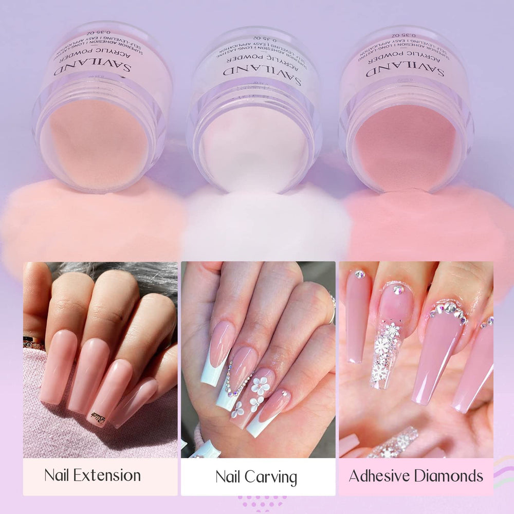 SAVILAND nail forms kit supports precise sculpture for enhancements