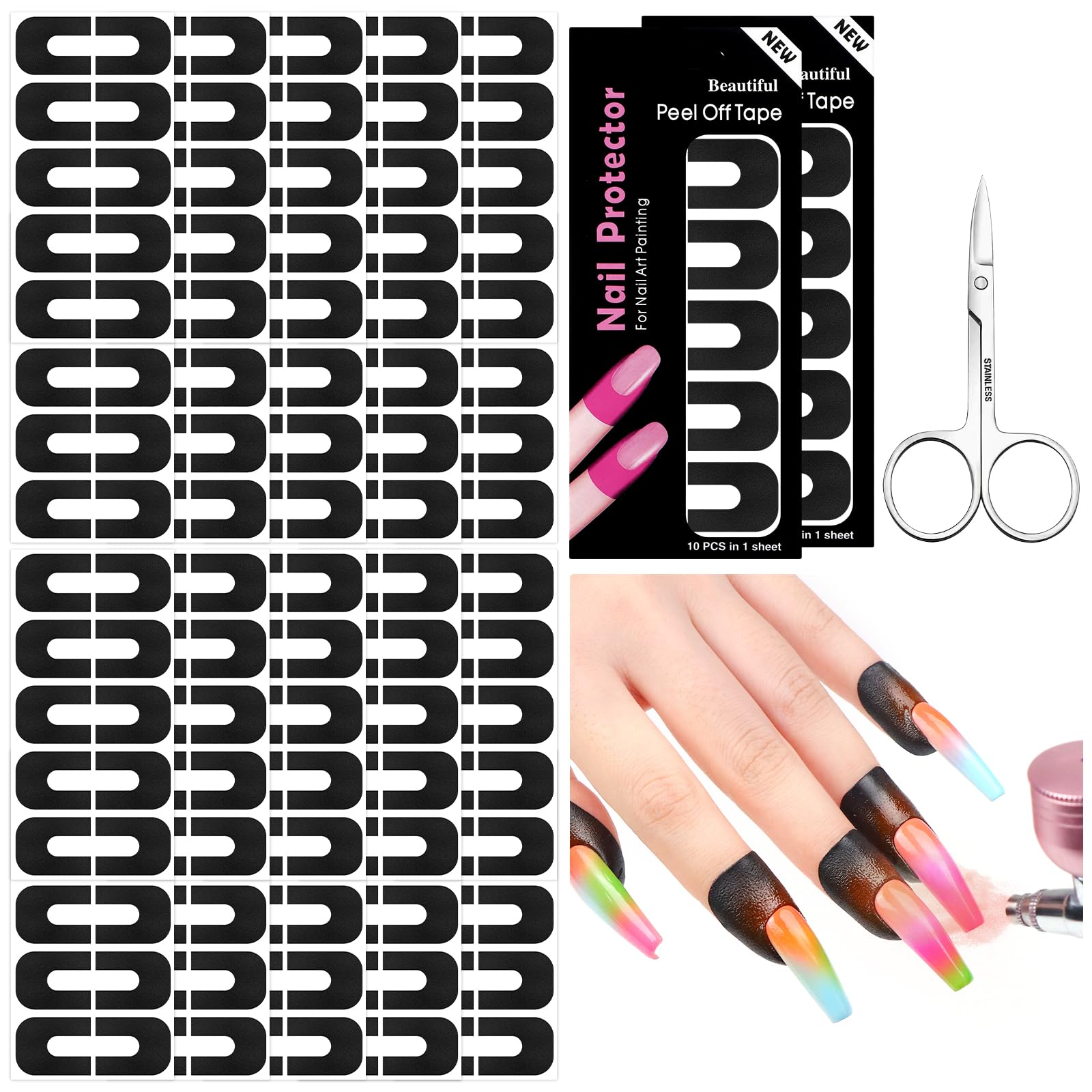 SAVILAND cuticle guard on finger preventing polish smudges during nail art