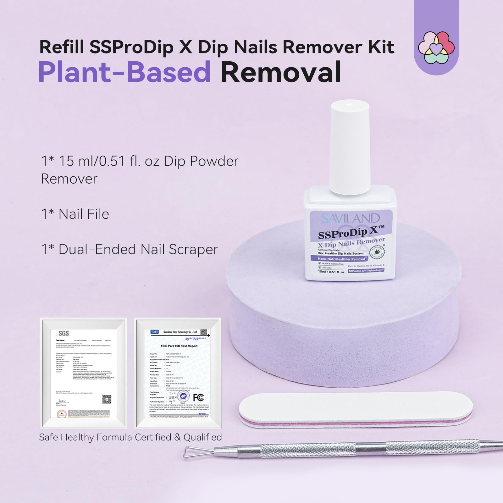 SAVILAND SSPro X Dip Powder Remover low-odor formula for comfortable use