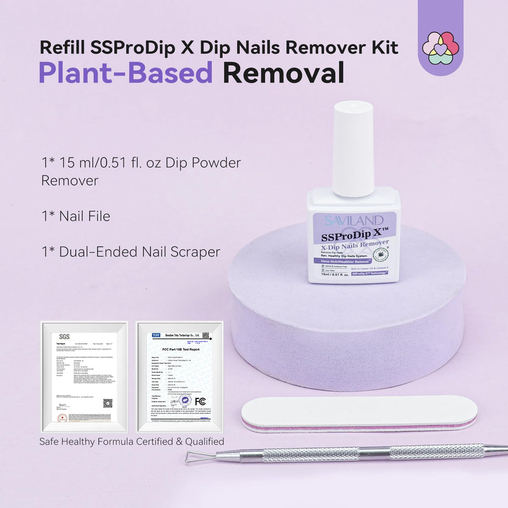 SAVILAND SSPro X Dip Powder Remover low-odor formula for comfortable use