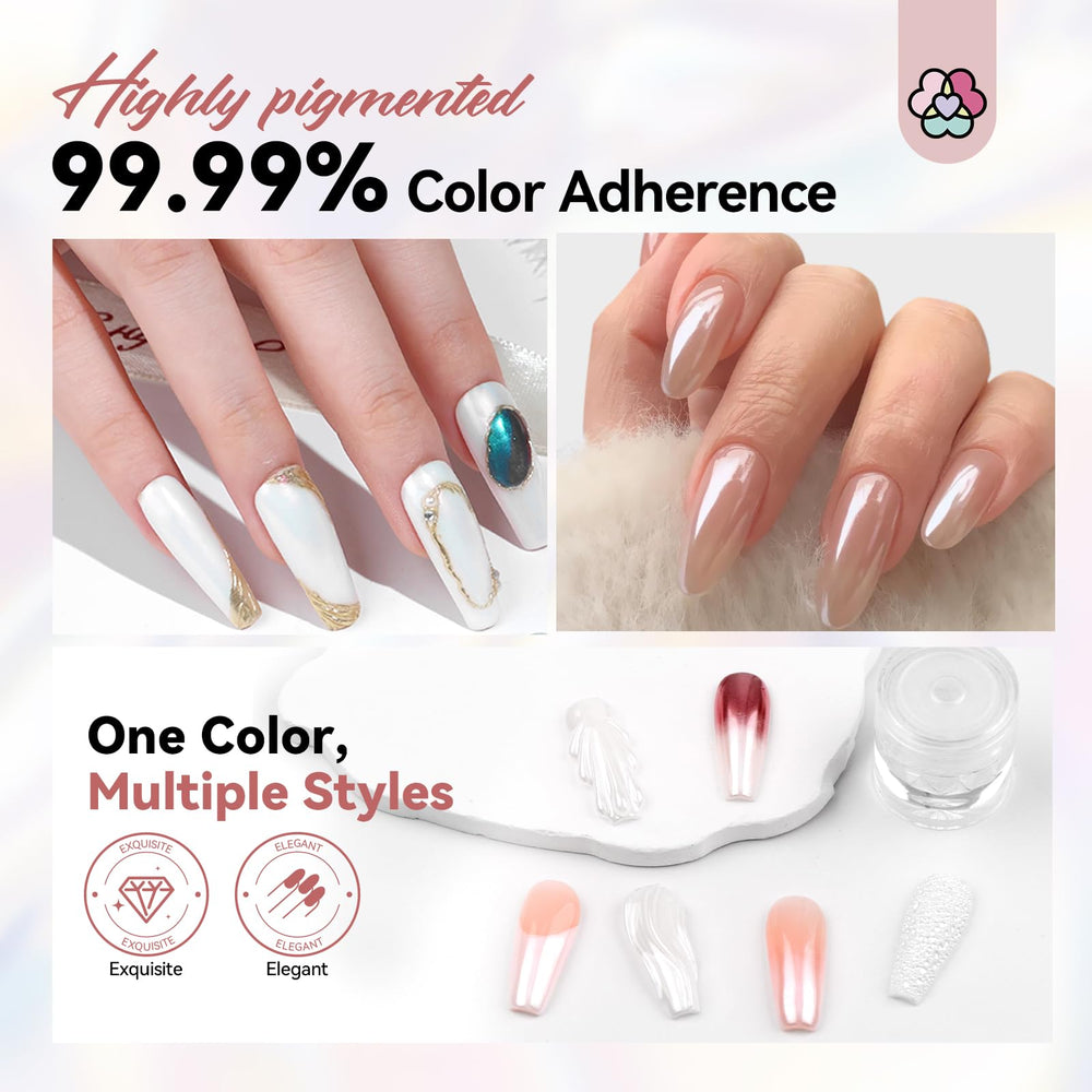 SAVILAND DIY nail art with chrome powder for salon-ready sparkle