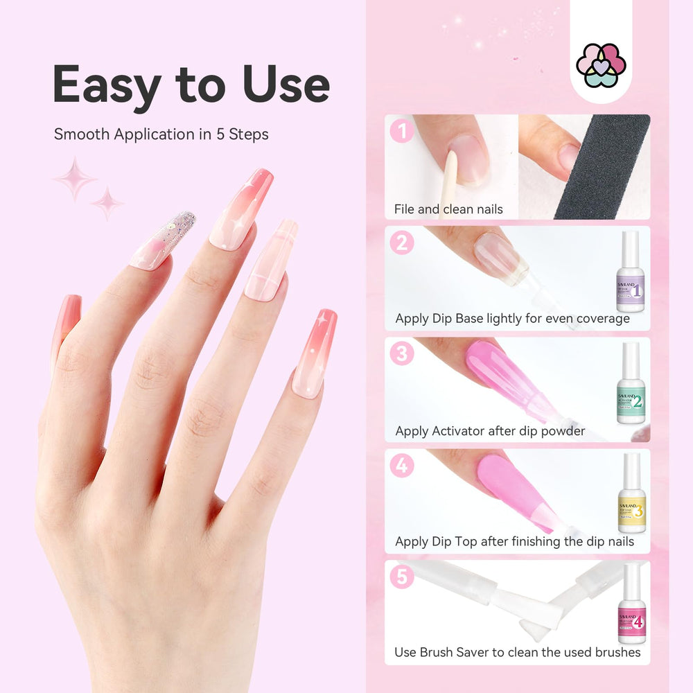 SAVILAND wooden cuticle pusher for gentle prep and edges