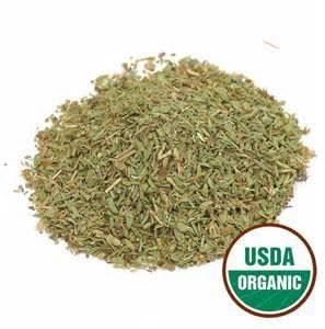 SavorSatch Organic Thyme Leaf organic-label packaging communicates quality and organic sourcing.