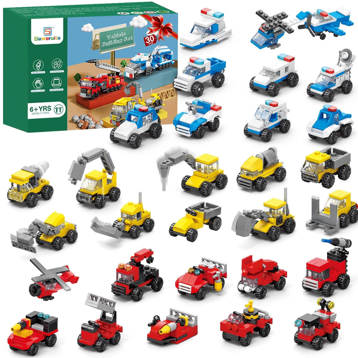 Sawaruita mini fire truck for imaginative play and party favors