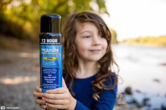 Sawyer fragrance-free spray applied on skin for a comfortable wear