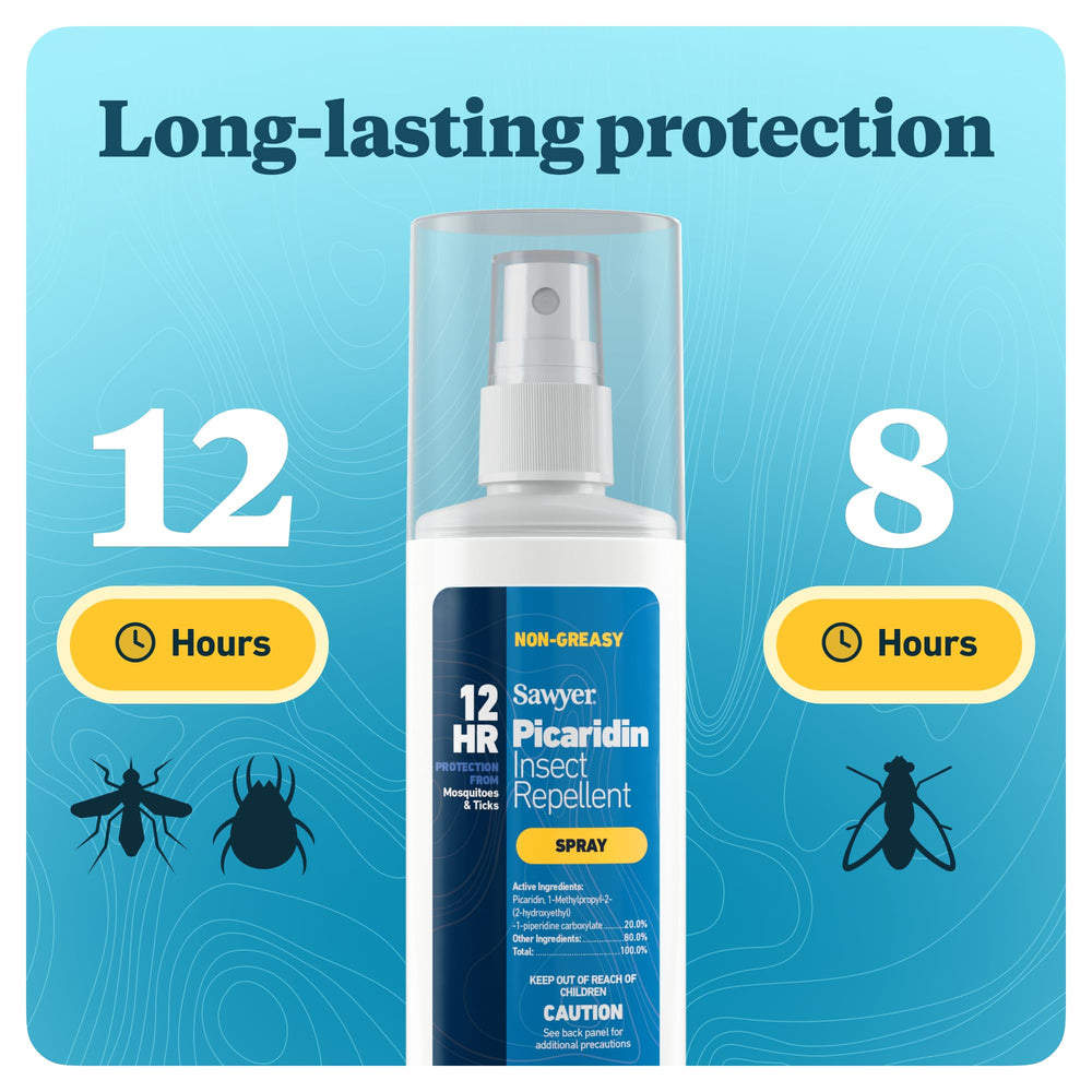 Sawyer odorless non-greasy spray suitable for backpacks and gear