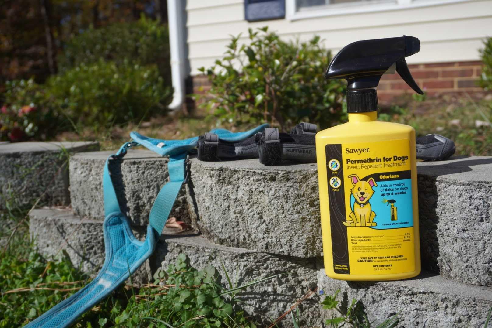 Sawyer Permethrin odorless spray ready for travel and hiking.
