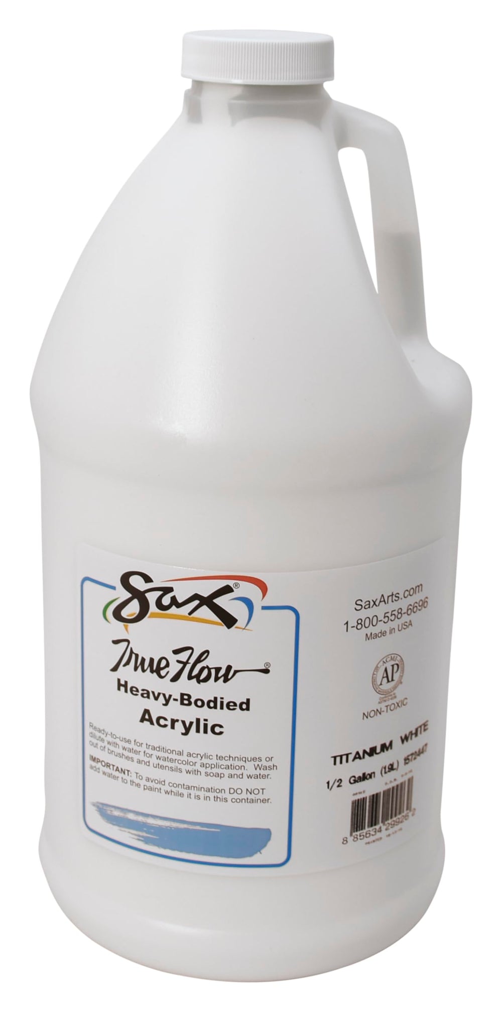 Sax True Flow heavy body paint ready for screen printing and block printing.