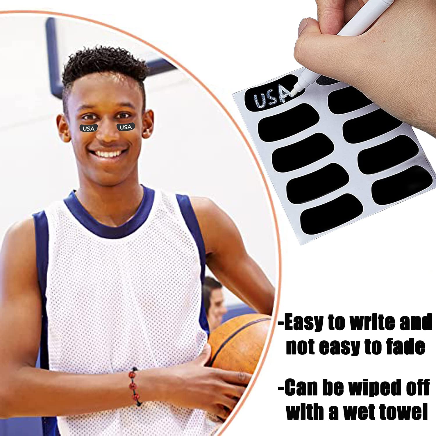 Sazoemao eye black stickers ideal for baseball and football scrimmage