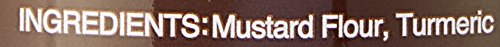 S&B Oriental Hot Mustard Powder label closeup conveys brand quality and ingredients