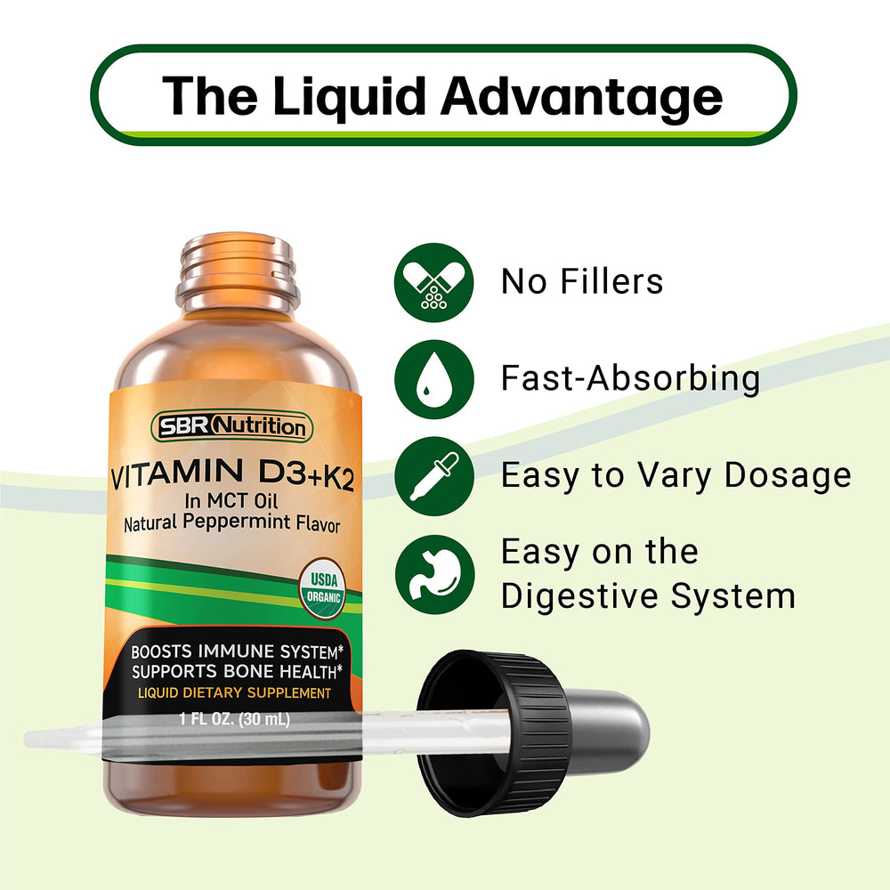 SBR Nutrition MAX Absorption drops in daily routine with a glass of water.