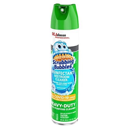 SC Johnson Professional Scrubbing Bubbles foaming action spray cleans fiberglass and tile