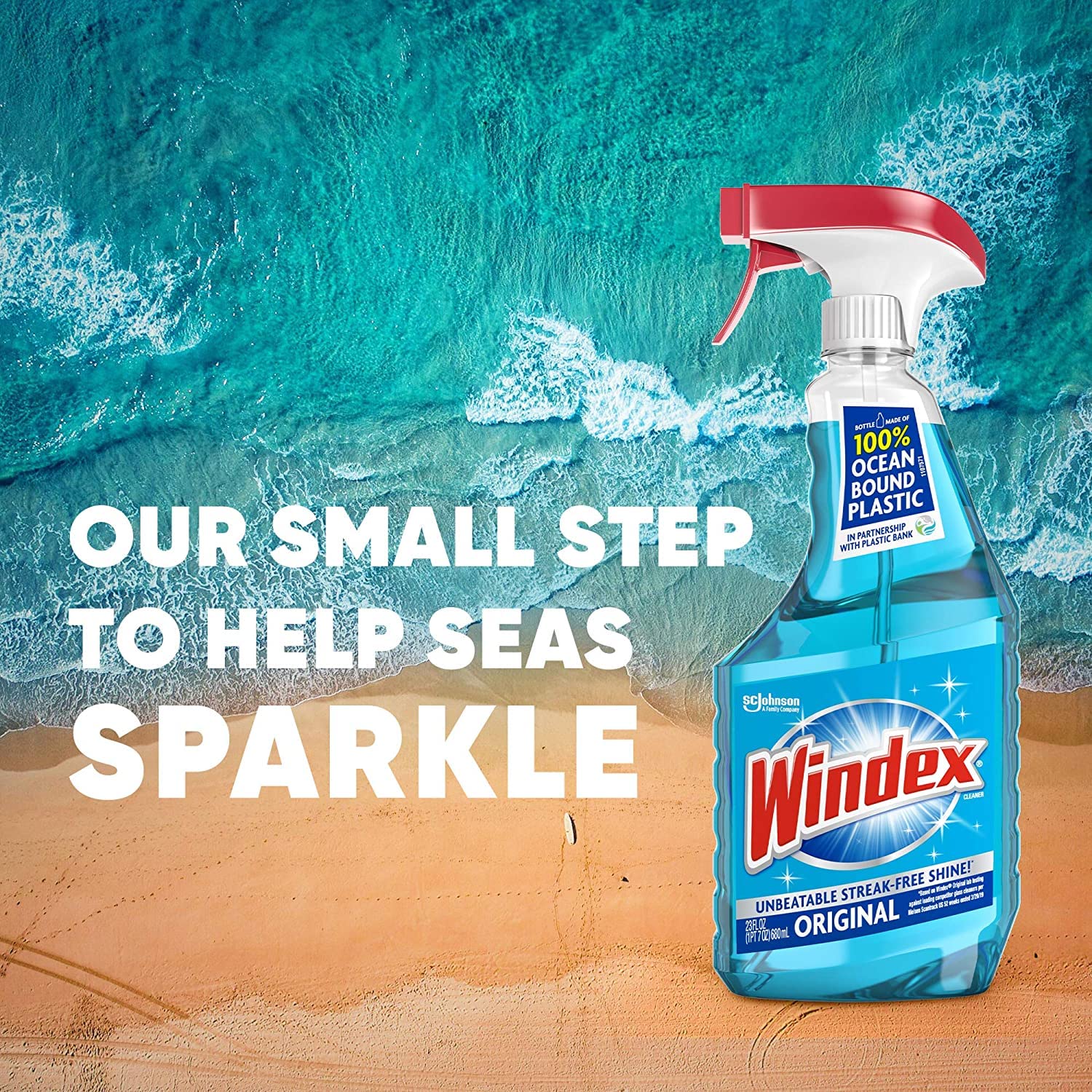 Windex Trigger spray bottle ready for easy cleaning