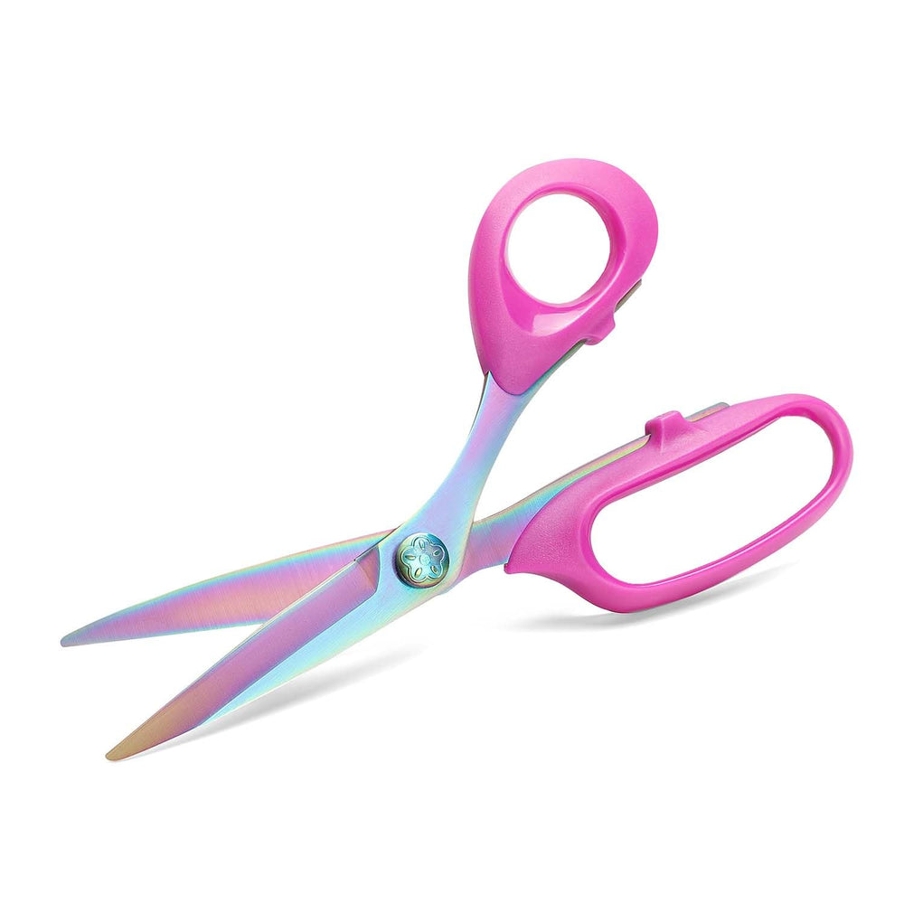 SCAIKTIG Sharp Sewing Scissors with titanium coating resist wear and adhesives.