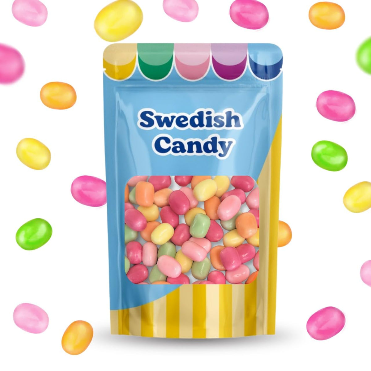 Scandylicious Kastanjer Kracher front view shows vibrant colors for party-friendly munching