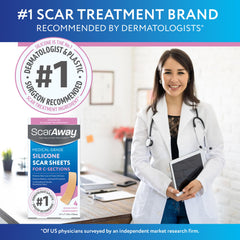 ScarAway silicone sheets are reusable and easy to wash for ongoing scar care.