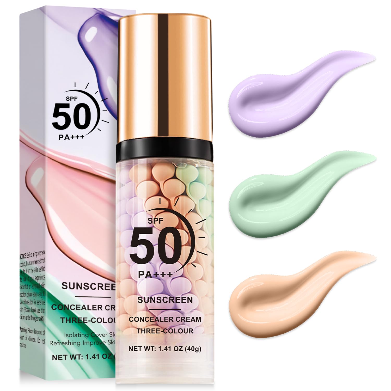 Scarman 3-in-1 color correcting swirl balances tone for an even base.