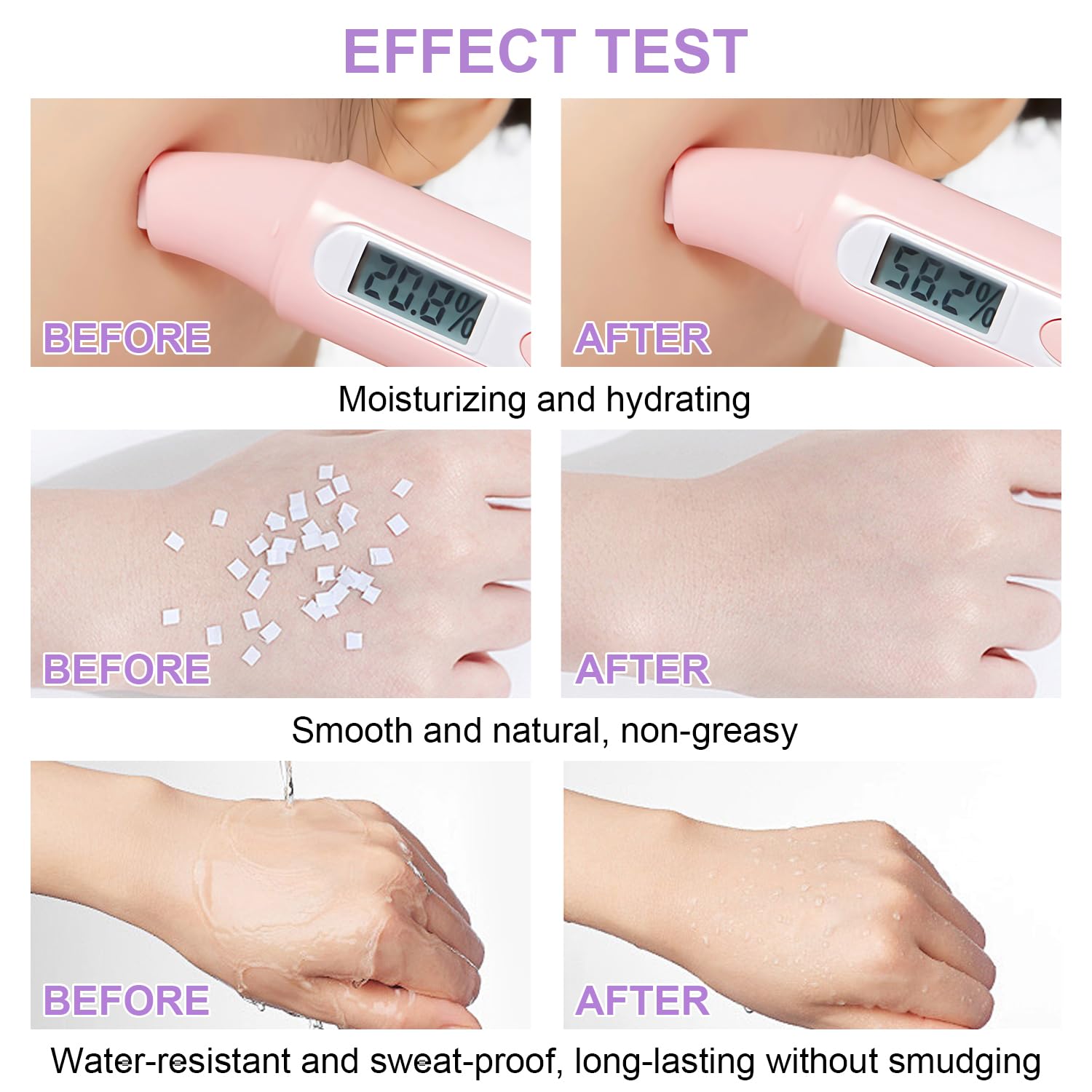 Scarman addresses discoloration and dark circles for a smoother canvas.