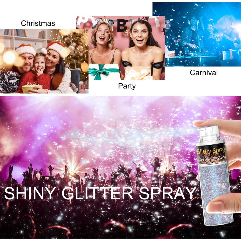 Scarman Glint-Rainbow Glitter Spray shown as cruelty-free and eco-conscious