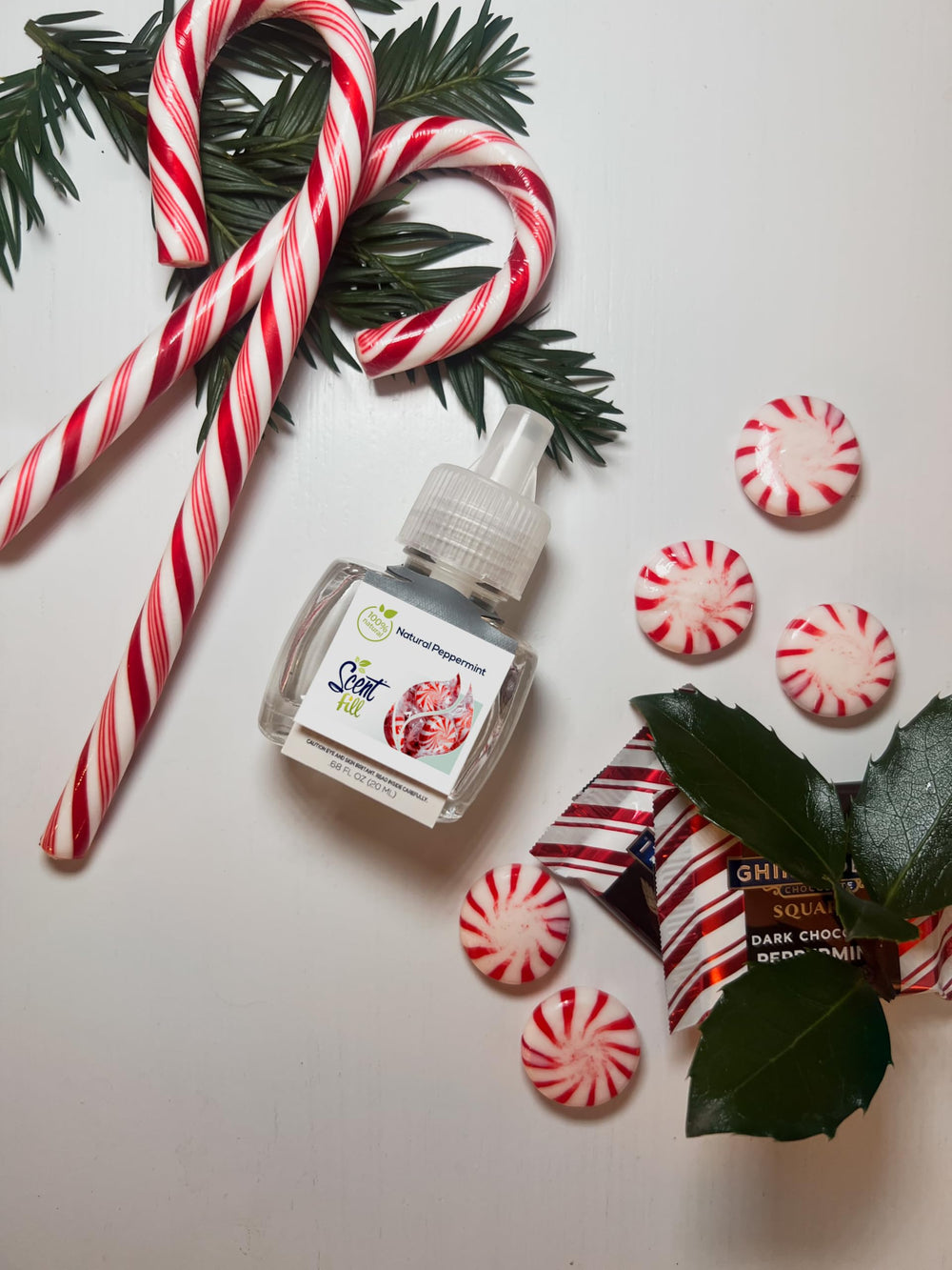 Scent Fill 100% natural peppermint oil offers a clean, allergen-friendly scent