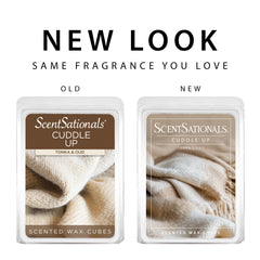 Scentsationals Cuddle Up Long-Lasting Scent wax cubes provide hours of fragrance